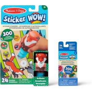 imageMelissa ampamp Doug Sticker Wow Tiger Bundle 24Page Activity Pad Sticker Stamper 500 Stickers Arts and Crafts Fidget Toy Collectible CharacterFox
