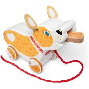imageMelissa ampamp Doug Feed Walk ampamp Poo Pup Wooden Preschool Pull Toy Play Set Ages 3  FSC Certified