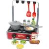 imageMelissa ampamp Doug 19Piece Deluxe Wooden Cooktop Set with Wooden Play Food Durable Pot and Pan