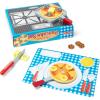 imageMelissa ampamp Doug Flip and Serve Pancake Set 19 pcs  Wooden Breakfast Play Food