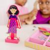 imageMelissa ampamp Doug Abby and Emma Deluxe Magnetic Wooden DressUp Dolls Play Set 55 pcs Magnetic Paper Dolls for Kids Ages 3Abby  Emma