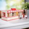 imageMelissa ampamp Doug TakeAlong ShowHorse Stable Play Set with Wooden Stable Box and 8 Toy HorsesShowHorse