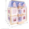 imageMelissa ampamp Doug Wooden MultiLevel Dollhouse Wooden MultiStory Pretend Play Dollhouse for Kids