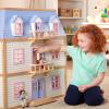imageMelissa ampamp Doug Wooden MultiLevel Dollhouse Wooden MultiStory Pretend Play Dollhouse for Kids