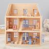 imageMelissa ampamp Doug Wooden MultiLevel Dollhouse Wooden MultiStory Pretend Play Dollhouse for Kids