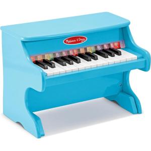 imageMelissa ampamp Doug LearntoPlay Piano with 25 Keys and ColorCoded Songbook  BluePlay Piano