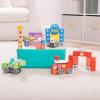 imageMelissa ampamp Doug Blockables Deluxe City Snap and Play Amazon Exclusive Mix and Match Connectable Wooden Building Blocks Play Set with Storage Bin and Play Lid 122 Pcs  FSC Certified