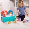 imageMelissa ampamp Doug Blockables Deluxe City Snap and Play Amazon Exclusive Mix and Match Connectable Wooden Building Blocks Play Set with Storage Bin and Play Lid 122 Pcs  FSC Certified