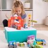 imageMelissa ampamp Doug Blockables Deluxe City Snap and Play Amazon Exclusive Mix and Match Connectable Wooden Building Blocks Play Set with Storage Bin and Play Lid 122 Pcs  FSC Certified