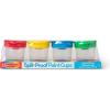 imageMelissa ampamp Doug SpillProof Paint Cups  4Pack Airtight Seal Snap Lids