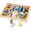 imageMelissa ampamp Doug Classic Wooden Christmas Nativity Set with 4Piece Stable and 11 Wooden Figures