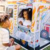 imageMelissa ampamp Doug Fabric DoubleSided Food Truck Play Tent  Ice Cream and BBQ Role Play Toy Food Truck Tent for Kids Ages 3Multicolor