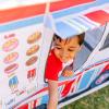 imageMelissa ampamp Doug Fabric DoubleSided Food Truck Play Tent  Ice Cream and BBQ Role Play Toy Food Truck Tent for Kids Ages 3Multicolor