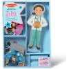 imageMelissa ampamp Doug Julia Magnetic DressUp Wooden Doll Pretend Play Set 25 pcs