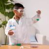 imageMelissa ampamp Doug Scientist Role Play Costume Set X pcs  Lab Coat Goggles 6 Experiments
