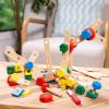 imageMelissa ampamp Doug Wooden Construction Building Set in a Box 48 pcs