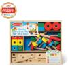 imageMelissa ampamp Doug Wooden Construction Building Set in a Box 48 pcs