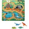 imageMelissa ampamp Doug Prehistoric Playground Dinosaur Activity Rug 39 x 36 inches  4 Toy AnimalsFrustrationFree Packaging