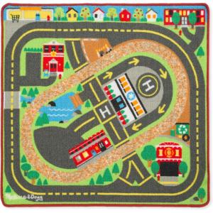 imageMelissa ampamp Doug Deluxe Multi Vehicle Activity Rug SIOC