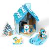 imageMelissa ampamp Doug Winter Frost Wooden Gingerbread House Play Set for Boys and Girls 3