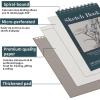 image55quot x 85quot Sketchbook Set Top Spiral Bound Sketch Pad 3 Pack 100Sheets Each 68lb100gsm Acid Free Art Sketch Book Artistic Drawing Painting Writing Paper for Beginners ArtistsBlue