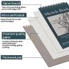 image55quot x 85quot Sketchbook Set Top Spiral Bound Sketch Pad 3 Pack 100Sheets Each 68lb100gsm Acid Free Art Sketch Book Artistic Drawing Painting Writing Paper for Beginners ArtistsBlue