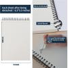 image55quot x 85quot Sketchbook Set Top Spiral Bound Sketch Pad 3 Pack 100Sheets Each 68lb100gsm Acid Free Art Sketch Book Artistic Drawing Painting Writing Paper for Beginners ArtistsBlue