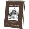 image8quot x 10quot Sketch Book 100 Sheets Hardcover Sketchbook 68 lb100gsm Drawing Paper for Adults Spiral Bound Sketch Pad Art Paper for Drawing and Painting for Art Supplies for College StudentsBrown