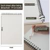 image8quot x 10quot Sketch Book 100 Sheets Hardcover Sketchbook 68 lb100gsm Drawing Paper for Adults Spiral Bound Sketch Pad Art Paper for Drawing and Painting for Art Supplies for College StudentsBrown