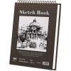 image8quot x 10quot Sketch Book 100 Sheets Hardcover Sketchbook 68 lb100gsm Drawing Paper for Adults Spiral Bound Sketch Pad Art Paper for Drawing and Painting for Art Supplies for College StudentsBrown
