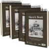 image8quot x 10quot Sketch Book 100 Sheets Hardcover Sketchbook 68 lb100gsm Drawing Paper for Adults Spiral Bound Sketch Pad Art Paper for Drawing and Painting for Art Supplies for College StudentsBrown