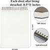 image8quot x 10quot Sketch Book 100 Sheets Hardcover Sketchbook 68 lb100gsm Drawing Paper for Adults Spiral Bound Sketch Pad Art Paper for Drawing and Painting for Art Supplies for College StudentsBrown