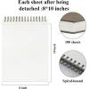 image8quot x 10quot Sketch Book 100 Sheets Hardcover Sketchbook 68 lb100gsm Drawing Paper for Adults Spiral Bound Sketch Pad Art Paper for Drawing and Painting for Art Supplies for College StudentsBrown