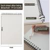 image8quot x 10quot Sketch Book 100 Sheets Hardcover Sketchbook 68 lb100gsm Drawing Paper for Adults Spiral Bound Sketch Pad Art Paper for Drawing and Painting for Art Supplies for College StudentsBrown