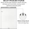 image8quot x 10quot Sketch Book 100 Sheets Hardcover Sketchbook 68 lb100gsm Drawing Paper for Adults Spiral Bound Sketch Pad Art Paper for Drawing and Painting for Art Supplies for College StudentsSatind Black