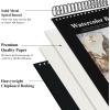 image8quot x 10quot Sketch Book 100 Sheets Hardcover Sketchbook 68 lb100gsm Drawing Paper for Adults Spiral Bound Sketch Pad Art Paper for Drawing and Painting for Art Supplies for College StudentsSatind Black