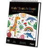 imageSketch Book 11 x 14 100 Sheets Top Spiral Sketchbook 68lb 100gsm Drawing Paper Pad Sketch Pads for Drawing for Adults Large SketchbookSatind Black