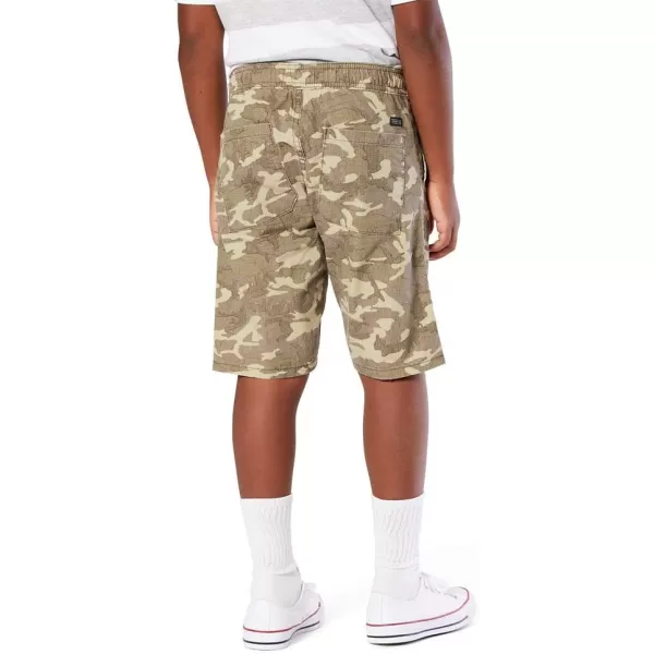 imageSignature by Levi Strauss ampamp Co Gold Boys Easy Pullon Flat Front ShortsVintage Camo Olive