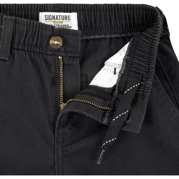 imageSignature by Levi Strauss ampamp Co Gold Boys Pull on Uniform ShortsJet Black
