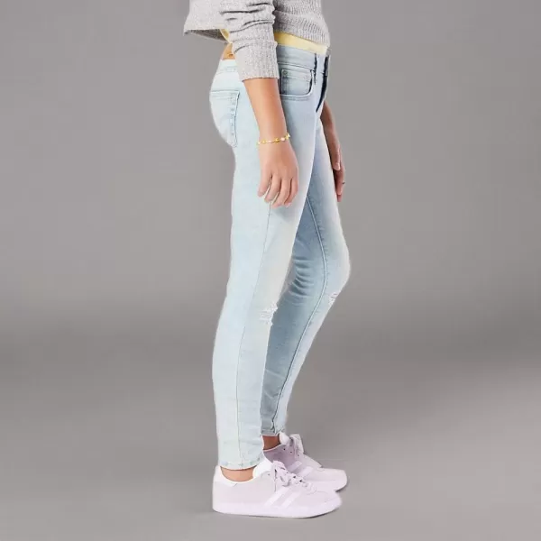 imageSignature by Levi Strauss ampamp Co Gold Girls Super Skinny JeansOne Wish Destructed
