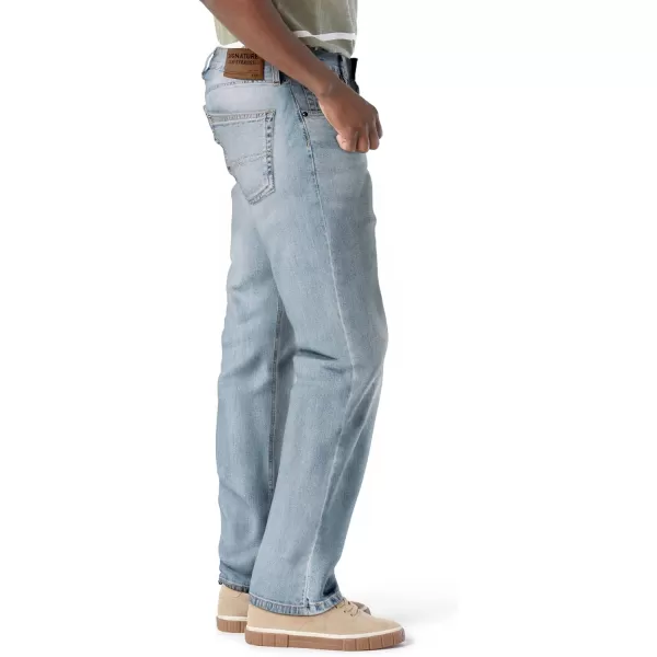 imageSignature by Levi Strauss ampamp Co Gold Mens Relaxed Fit Flex JeansDrizzle Flx