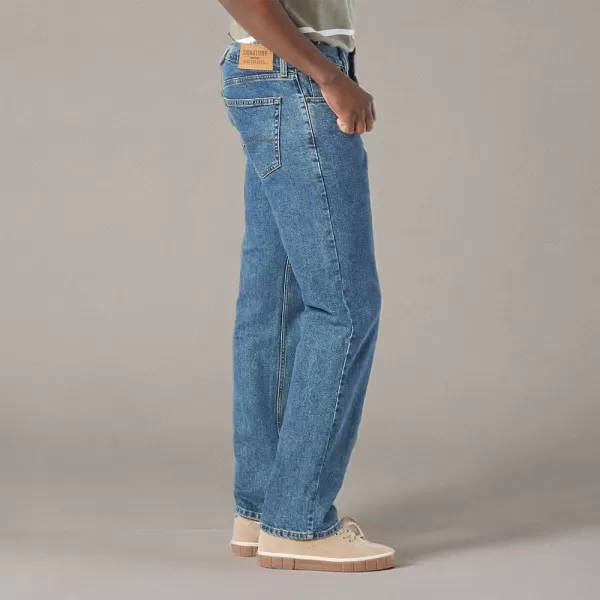 imageSignature by Levi Strauss ampamp Co Gold Mens Relaxed Fit Flex JeansMedium Indigowaterless