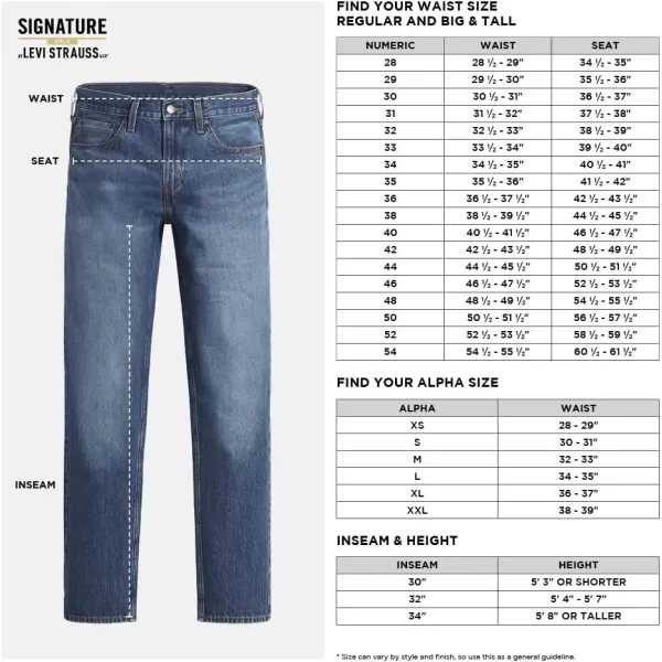 imageSignature by Levi Strauss ampamp Co Gold Mens Slim Straight Jeans Available in Big ampamp TallGlobe