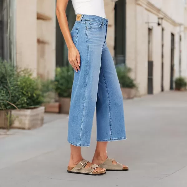 imageSignature by Levi Strauss ampamp Co Gold Womens Mid Rise Wide Leg Capri Also Available in Plus SizeNew Midday Sun