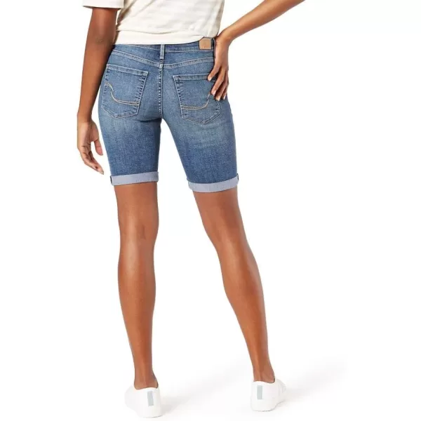 imageSignature by Levi Strauss ampamp Co Gold Womens MidRise Bermuda Shorts Also Available in PlusCape Townwaterless