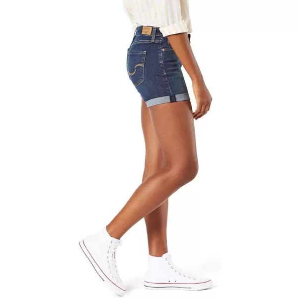 imageSignature by Levi Strauss ampamp Co Gold Womens MidRise Shorts Available in Plus SizeBlue Laguna
