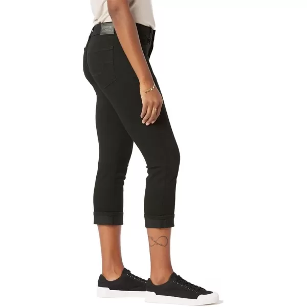 imageSignature by Levi Strauss ampamp Co Gold Womens MidRise Slim Fit Capris Available in Plus SizeBlack Opal