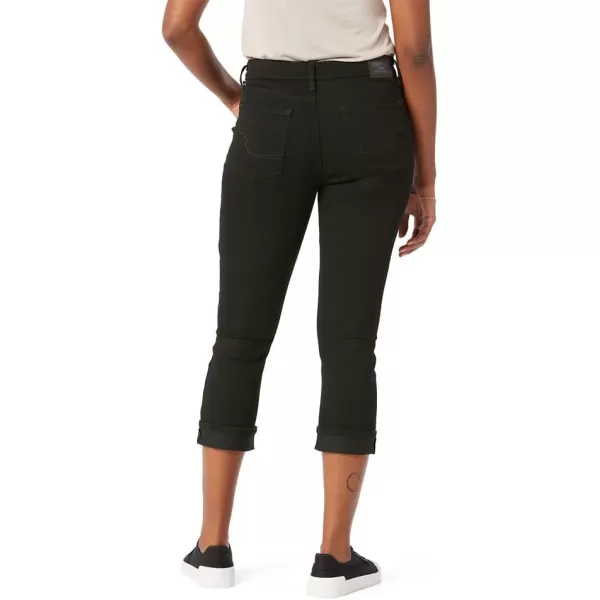 imageSignature by Levi Strauss ampamp Co Gold Womens MidRise Slim Fit Capris Available in Plus SizeBlack Opal