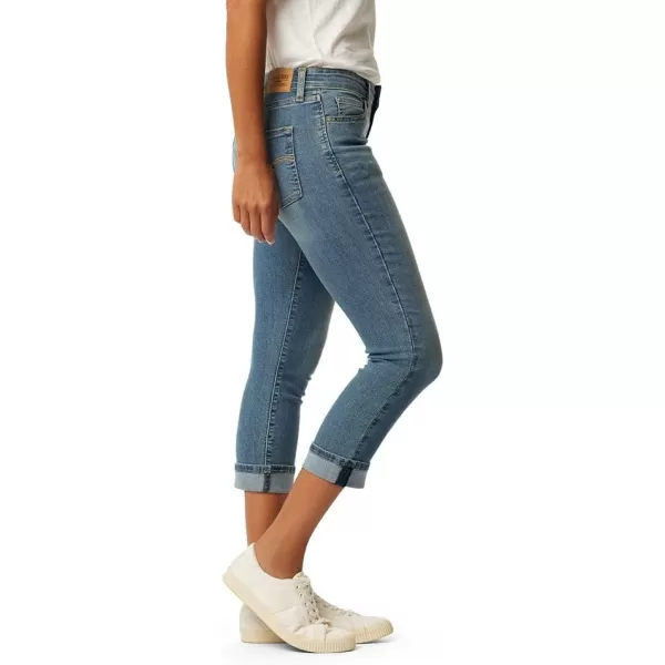 imageSignature by Levi Strauss ampamp Co Gold Womens MidRise Slim Fit Capris Available in Plus SizeBlue Ice