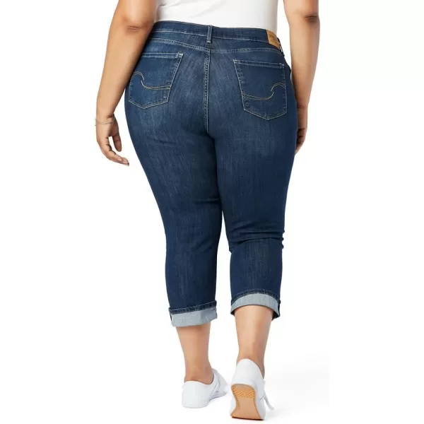 imageSignature by Levi Strauss ampamp Co Gold Womens MidRise Slim Fit Capris Available in Plus SizeBlue Laguna